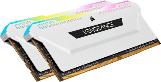 [MEM8965] Corsair Vengeance RGB PRO 16GB (2x8GB) DDR4 3000MHz C15 LED Desktop Memory - White